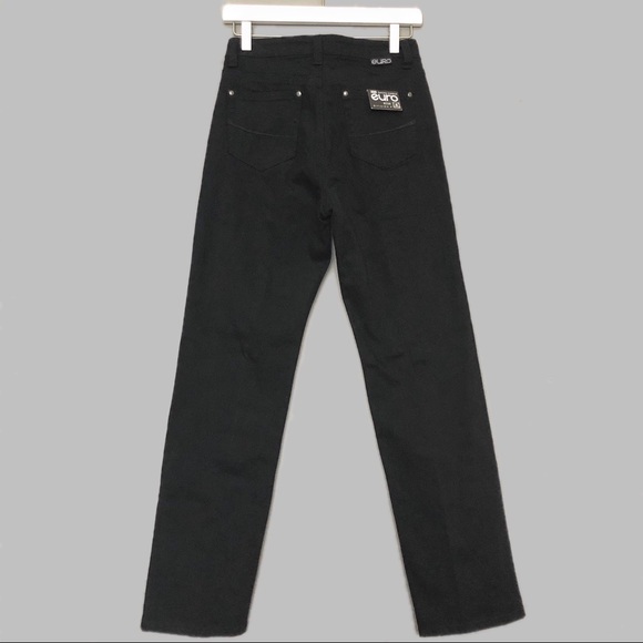 Euro Brand Black Tummy Control Jeans NWT - Picture 2 of 7